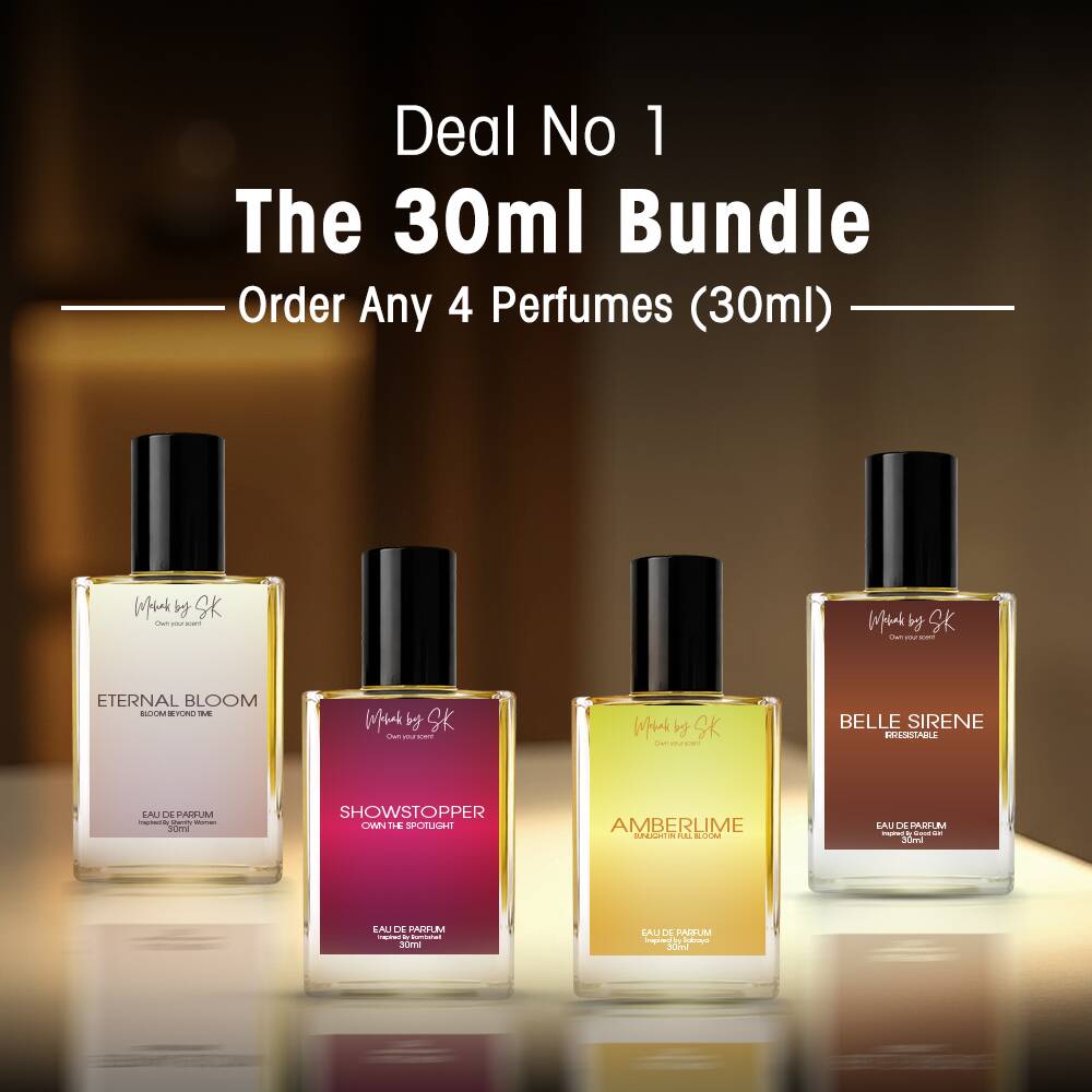 Looking for the best perfume deal online? This exclusive offer lets you buy any 4 x 30ml perfumes and save more with 10% OFF, plus get free delivery on your entire order! Choose from a wide range of long-lasting fragrances — from bold, refreshing scents to elegant, everyday wear perfumes. Whether you’re gifting or restocking your favorites, this combo deal is the perfect way to experience more luxury for less. What You’ll Get: Any 4 perfumes (30ml each) of your choice 10% instant discount on total price Free nationwide delivery Premium-quality, long-lasting fragrances Why You’ll Love It: Perfect for trying multiple scents Great gift option Affordable luxury for every occasion 100% authentic and premium quality Limited Time Offer – Order Now & Smell Amazing Every Day!