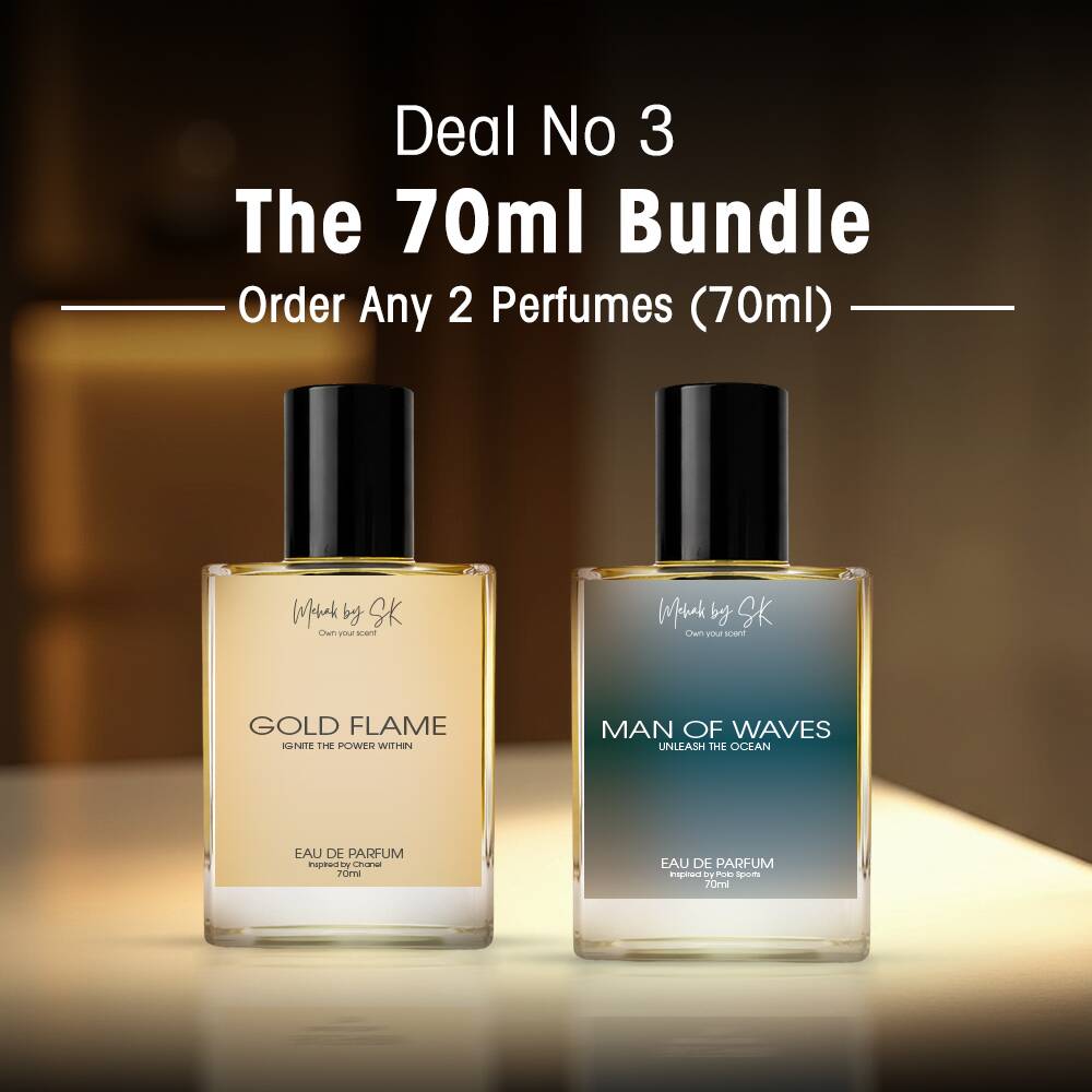 Elebrate your forever bond with fragrances made to complement each other — grace and strength, elegance and depth. Golden Dusk (for Her): A luminous blend of amber, saffron, and floral warmth — capturing the radiance of a bride in her golden moment. Oud Dynasty (for Him): A refined composition of rare oud, spice, and smooth woods — embodying timeless sophistication and power. Together, they create a perfect harmony — a scent story of love, luxury, and eternity. Limited Wedding Edition — exclusively crafted for the Bride & Groom.